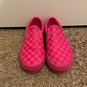 Pink checkered vans